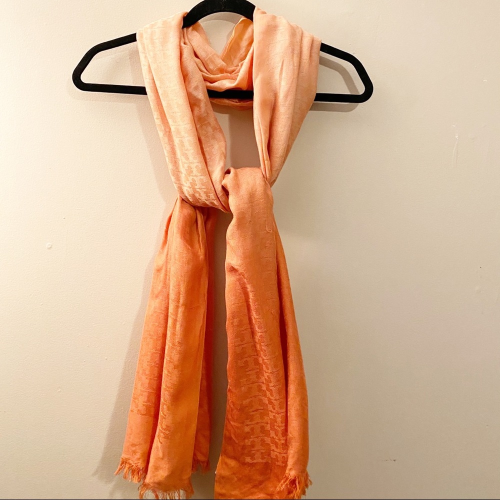 Tory Burch Orange Ombré Scarf/Wrap